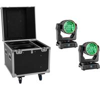 Ensemble EUROLITE comprenant 2 projecteurs Moving Head LED IP TMH-W285 Hypno + mallette de - Moving Head Washer