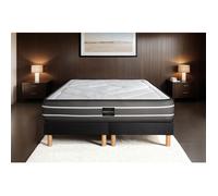 Ensemble Exclusive 180 x 200 cm double sommier noir