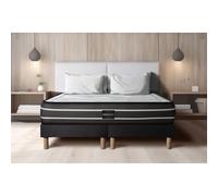 Ensemble Exclusive 180 x 200 cm double sommier noir
