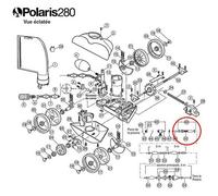 ensemble filtre en ligne avec crepine pour polaris 280 - 48080 - polaris
