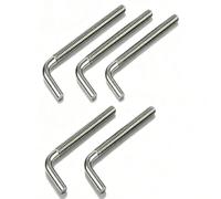 Ensemble Fixations Vis Courbées Monobloc Forme Angle Droit(M5*150 (5pcs))
