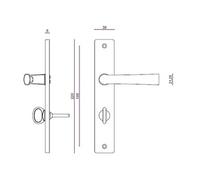Ensemble FLEX entr.195 mm Chrome satin Condamnation - 206417