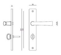 Ensemble FLEX VACHETTE entr.195 mm Chrome satin Condamnation - 206417 G