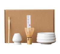 Ensemble fouet à thé vert matcha, fouet à thé vert matcha de qualité supérieure en bambou naturel, fouet japonais matcha, kit de démarrage de poudre de matcha pour la cérémonie du thé matcha