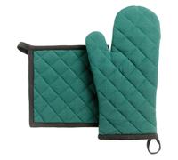 Ensemble gant de cuisine et manique recy race Winkler Vert 15x32 cm