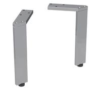 Ensemble Geberit Pieds, 2 pièces, réglables en hauteur, 22,5 - 23,3cm, 502.330.00.1, Couleur: chrome / brillant