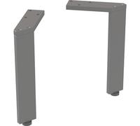 Ensemble de pieds Geberit 502330JK1, hauteur 22,5 cm, finition lave/poudre, 2 pièces