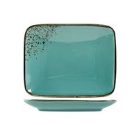 Ensemble H&H Nouveau Réactif 6 Assiettes À Pâtes, En Grès, Bleu, Cm 22