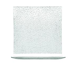 Ensemble H&H Nouvelles Gouttes 6 Assiettes Carrées, Verre, 30Cm