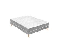 Ensemble Hydros Mousse HR 35 kg/m3 + Sommier Base Ferme 180x200 avec 2 sommiers