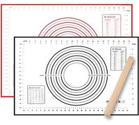 Ensemble Ibenzoa® – 2 grandes plaques de cuisson en silicone (70x50 cm et 60x40 cm), aptes au contact alimentaire, sans BPA, renforcées en fibre de verre, antidérapantes, résistantes de -40 à 230°C, i