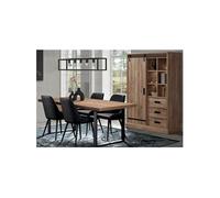 Ensemble Industriel Argentier + Table 200cm Piètement U - CEDRA -