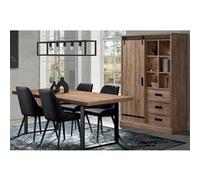 Ensemble Industriel Argentier + Table 200cm Piètement U - CEDRA - ALTOBUY Marron G