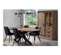 Ensemble Industriel Argentier + Table Ovale 230cm - CEDRA - ALTOBUY Marron G