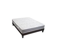 - Ensemble INTUITION 140x200 cm - Matelas Mémoire de forme + Sommier Bois