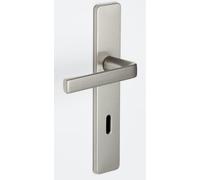 Ensemble KAZA - Plaque 190 x 42 mm - Entraxe de fixation 165 mm - Argent - 1364/6329 Clé L