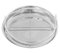 Ensemble "Knusperkorb & Backblech" - Panier de cuisson et plaque de cuisson pour friteuse à air et four - Grille rectangulaire pour une cuisson à faible teneur en matières grasses - Taille M - Argenté