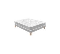 Ensemble laly 100% latex + sommier base ferme 140x190