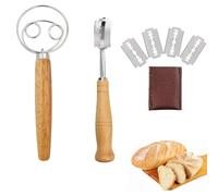 Ensemble Lame et Fouet à Pâte en Bois et Inox