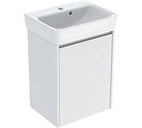 Ensemble lave-mains Geberit Renova Plan 50 cm (504035001) Lave-mains avec meuble sous-vasque, blanc satiné mat