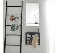 Ensemble lave-mains HAMPTON gain de place avec miroir tablette