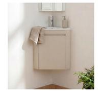 Ensemble lave-mains LISA d'angle suspendu, vasque résine et robinet