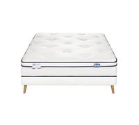 Ensemble L'INEGALE, matelas ressorts ensachés 160x200, ferme, H27 + 2 sommiers