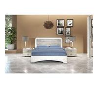 Ensemble Lit 160x200cm + 2 Chevets - GOYA - ALTOBUY Blanc G