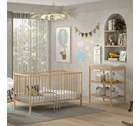 Ensemble lit bébé 70x140 + table à langer naturel - KALSTA
