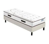 Ensemble literie - EBAC LITERIE - Moorea + Newkit - 90x190 cm - Mousse - Hauteur 25 cm - Ferme