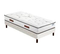 Ensemble literie - EBAC LITERIE - Repere SR15 - 80x200 cm - Ressorts ensachés - Hauteur 26 cm
