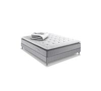 Ensemble literie EXTENSION 140x190 matelas ressorts ensachés H29 ferme avec sommier et couette