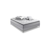 Ensemble literie Extension matelas ressorts ensachés H29 ferme 140 x 190 avec sommier, couette et 2 oreillers