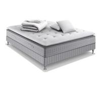 Ensemble literie Extension matelas ressorts ensachés H29 ferme 160 x 200 avec sommier, couette et 2 oreillers