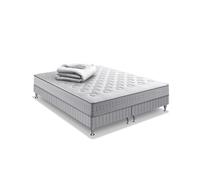 Ensemble literie INITIAL 160x200 ressorts ensachés H23 ferme avec 2 sommiers 2x80x200 et couette