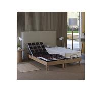 Ensemble literie relaxation électrique à plots - Matelas 100% latex - 2x80x200 cm