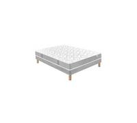 Ensemble maeva mousse hr 35g/m3 + sommier base ferme 140x200