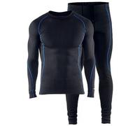 Ensemble maillot et pantalon thermiques LIGHT - noir et bleu roi - XL BLAKLADER