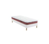 Ensemble matelas 100% latex, sommier Constellation et pieds Crépuscule 600 - 110x200