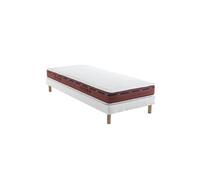 Ensemble matelas 100% latex, sommier Lune et pieds Crépuscule 500 - 90x200