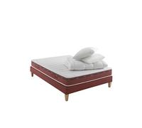 Ensemble matelas 100% latex, sommier, pieds, couette et oreiller Crépuscule 500 - 140x190
