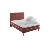 Ensemble matelas 100% latex, sommier, pieds, tête de lit, couette et oreiller Crépuscule 600 - 160x190