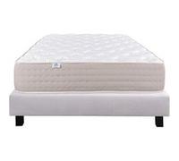 Ensemble Matelas 140x190 cm, Dreamlux, 26 cm, ressorts ensachés mousse mémoire de forme, ferme, face été/hiver + sommier gris ep20cm G