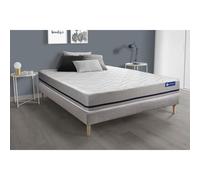 Ensemble matelas 140x200 ACTIFLEX SOFT 3zones de confort + sommier KIT gris