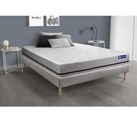 Ensemble matelas 140x200 ACTIFLEX SOFT 3zones de confort + sommier KIT gris