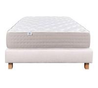 Ensemble Matelas 140x200 cm, Dreamlux, 26 cm, ressorts ensachés mousse mémoire de forme, ferme, face été/hiver + sommier beige ep20cm G