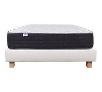 Ensemble Matelas 140x200 cm, Sérénité, 27 cm, ressorts ensachés, ferme, face été/hiver + sommier beige ep20cm G