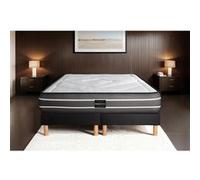 Ensemble Exclusive 160 x 200 cm double sommier noir
