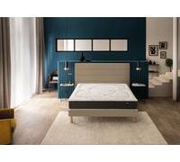 Ensemble matelas 160 x 200 cm + sommier 2 x 80 x 200 cm enduit moka - Bultex ensemble softly