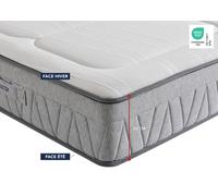 Ensemble matelas 160 x 200 cm + sommier 2 x 80 x 200 cm Jersey gris fonce - Bultex ensemble winch